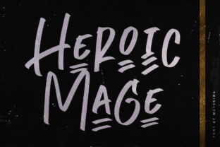 Heroic Mage Font: A Bold Handwritten Typeface for Crafters