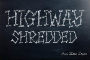 HIghway Shredded: A Bold Brush Font for Modern Marketing