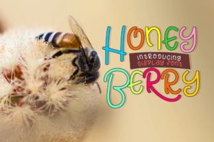 Honey Berry: A Sweet Display Font for Editorial Personality