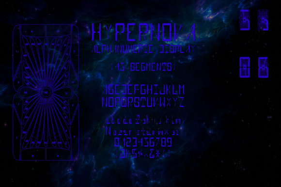 Hypernova Alphnum: A Display Font Built for Digital Boldness