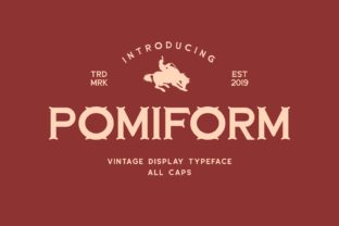 Pomiform: A Display Font Built for Campaign Personality