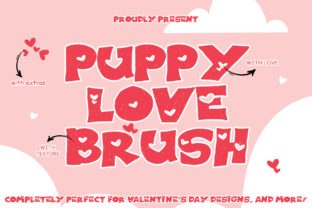 Puppy Love Brush: The Romantic Font for Crafting Beautiful Products
