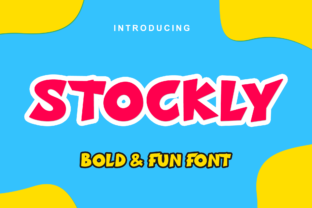 Stockly Font: A Playful Display Typeface for Crafters and Sellers