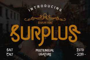 Surplus: A Typeface for Editorial Confidence and Vintage Charm