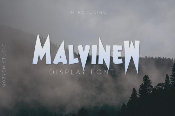 The Malvinew Font: A Bold Atmospheric Typeface for Craft Projects