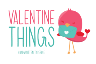 Valentine Things: A Romantic Font for Digital Branding